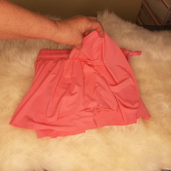 NWOT!!!  Lightweight Tulip Style running Shorts Rose Pink, inner shorts! - Picture 6 of 8